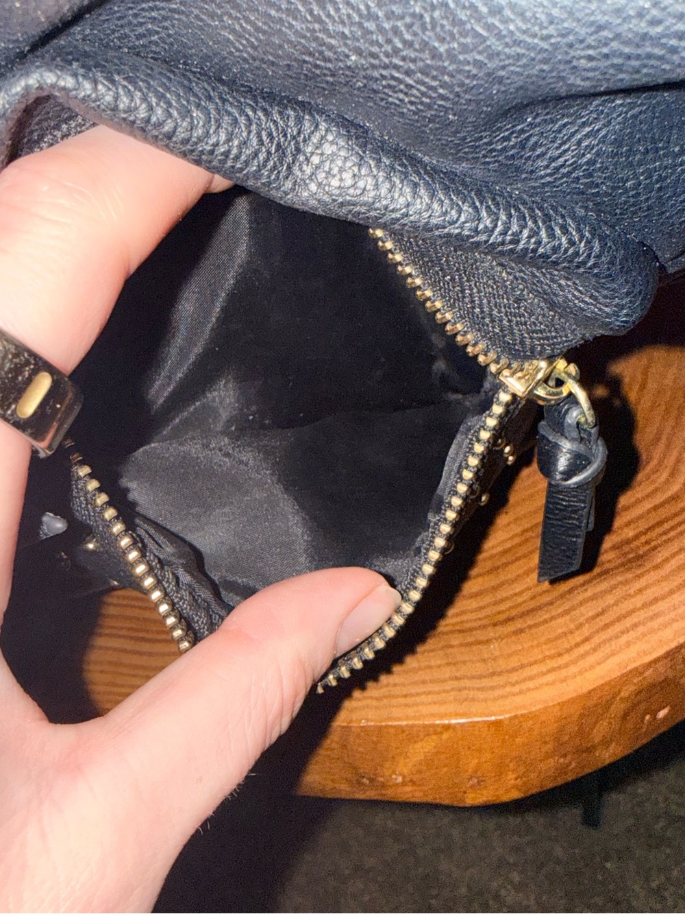 Mossimo Supply Co. Black Mini Backpack with Gold Stud Accents - Picture 4 of 5